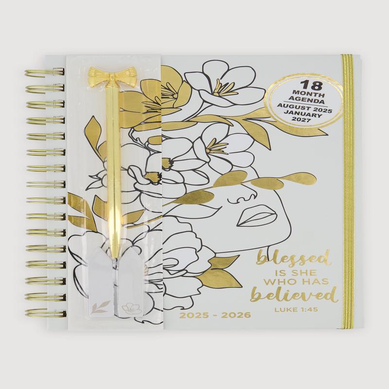 Blessed Is She Who Has Believed Monthly Planner Set