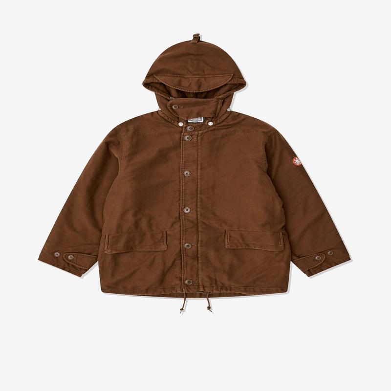 Cav Empt - Mens Cotton Detach Hood Jacket - (Brown)
