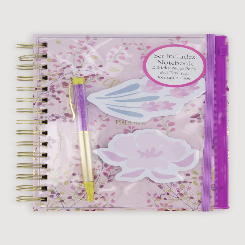 Floral Graphic Spiral Notebook Set