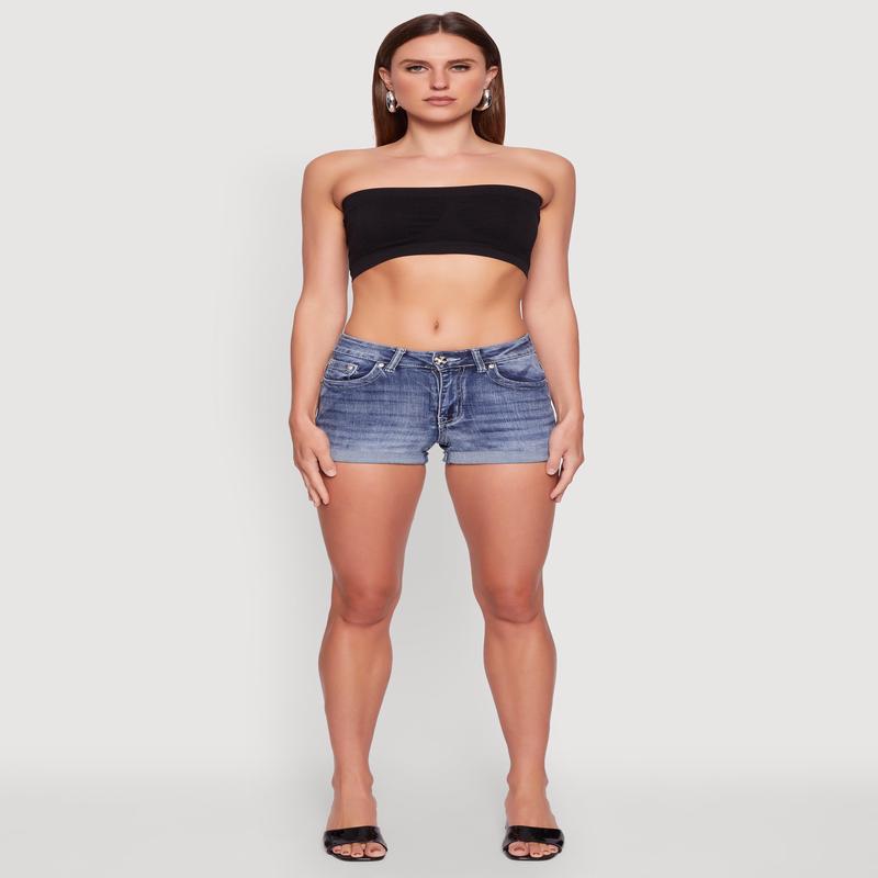 Trendy Seamless Ruched Front Bandeau