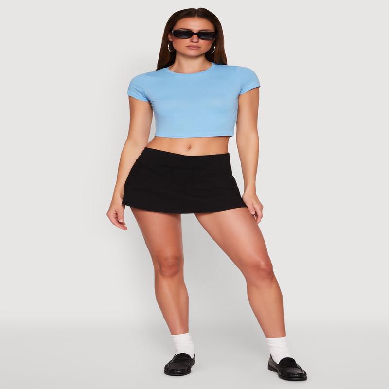 Front Pocket Mini Skort