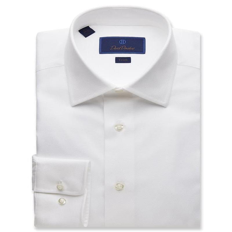 DAVID DONAHUE - (7202-110) - Dress Shirt - (White)