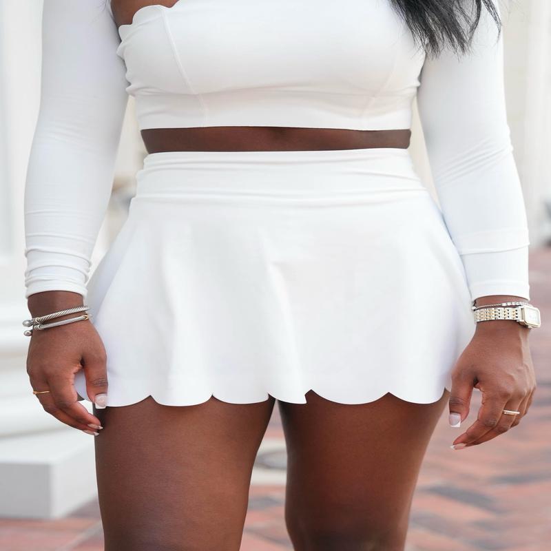 Wiskii Active High Waist A-Line Tennis Skirt