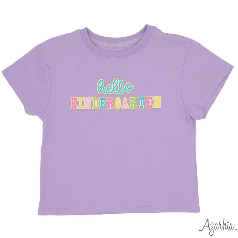 Girls' Azarhia Hello Kindergarten Boxy Tee