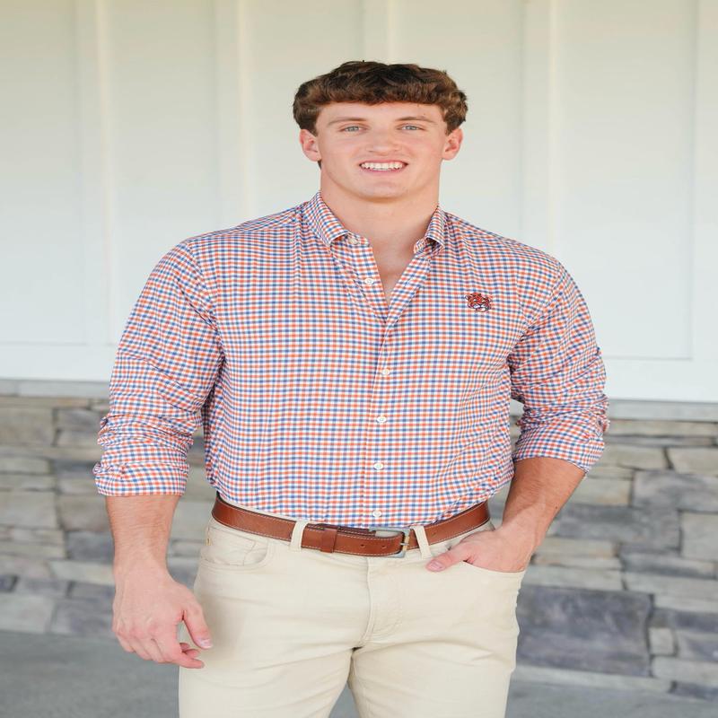 Taylor & Mick Plaid Aubie Button Down
