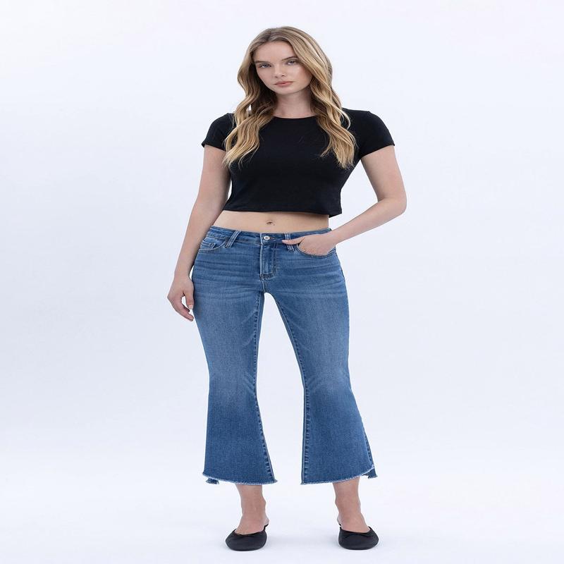 Vervet Crop Denim Flare Jeans