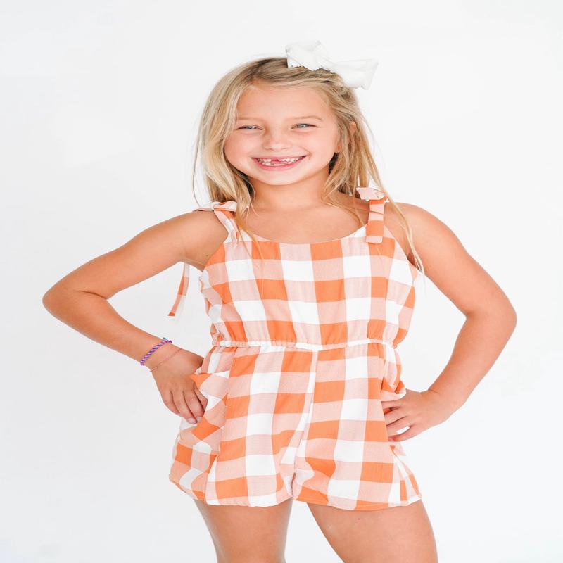 Girls Orange You Glad Romper