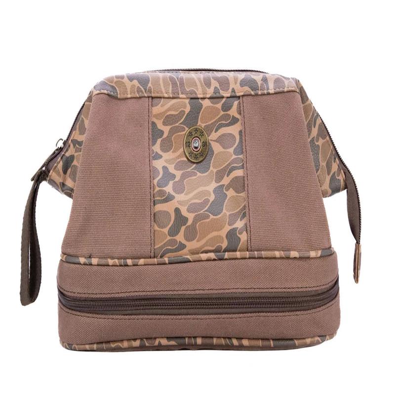 Zeppelin Old School Camo Brown Canvas Toiletry Bag
