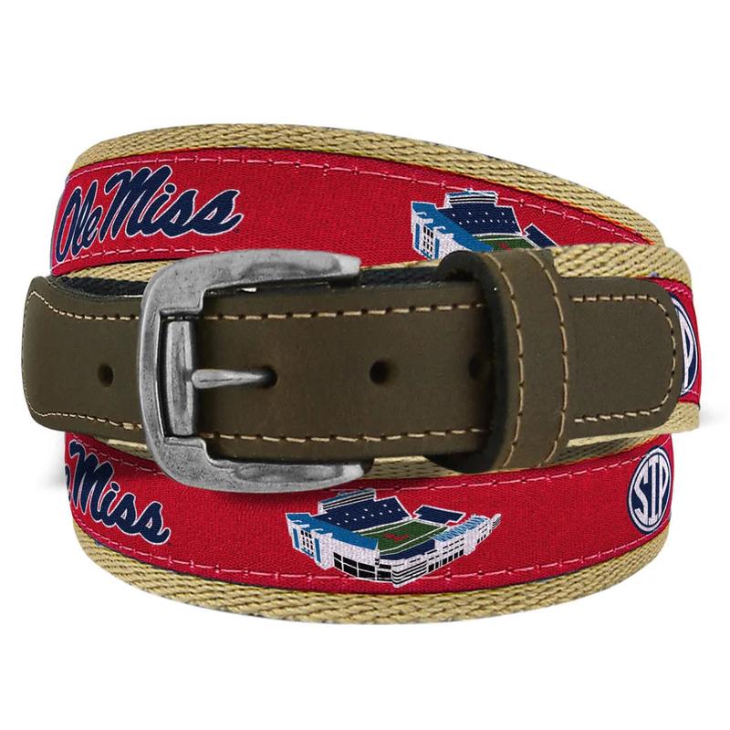 Zeppelin Ole Miss Ribbon Belt