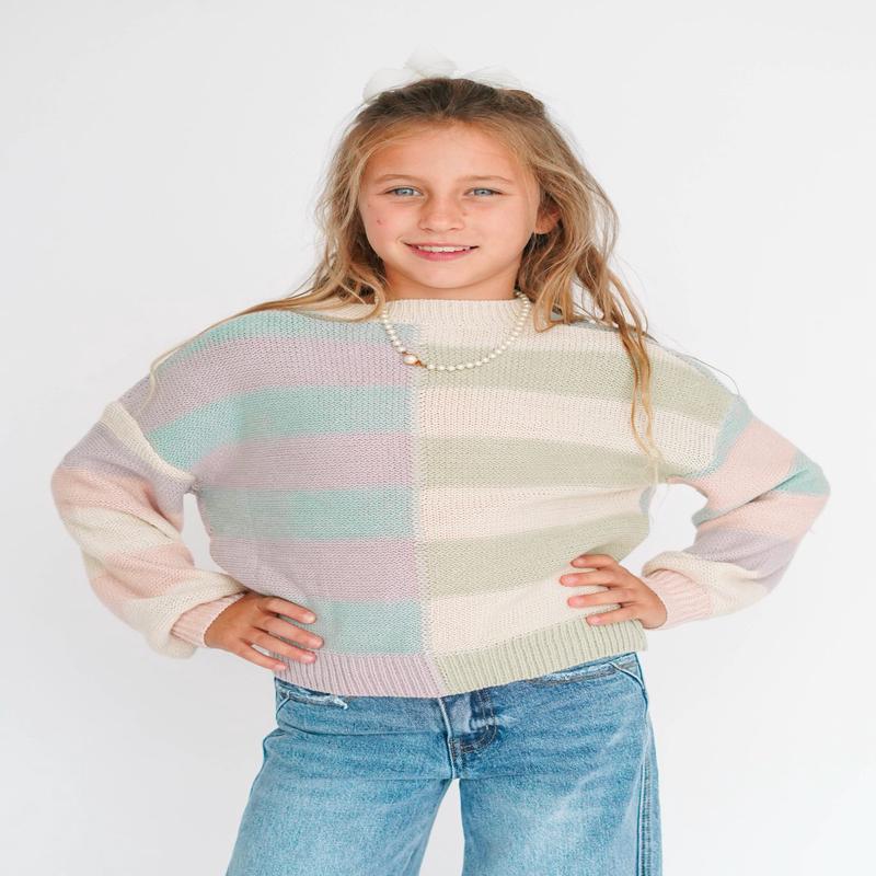 Girls' Colorblock Sweater