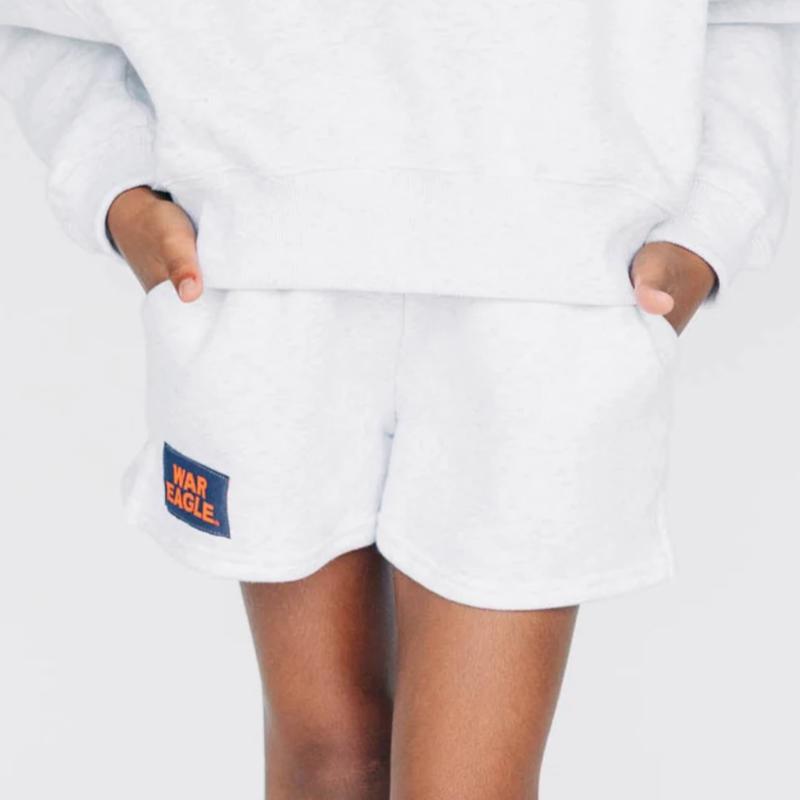 Girls' Scarlet & Gold War Eagle High Waisted Sweat Short