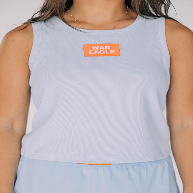 Girls' Scarlet & Gold War Eagle Micro Rib Baby Tank