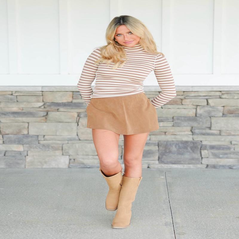 We The Free Paradise Found Suede Skort