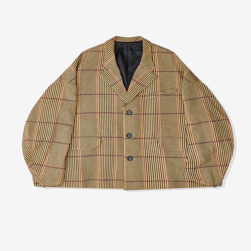 Christopher Nemeth - Mens Cape Jacket - (Yellow Check)