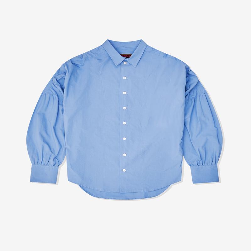 Christopher Nemeth - Mens Curved Hem Shirt - (Ash Blue)