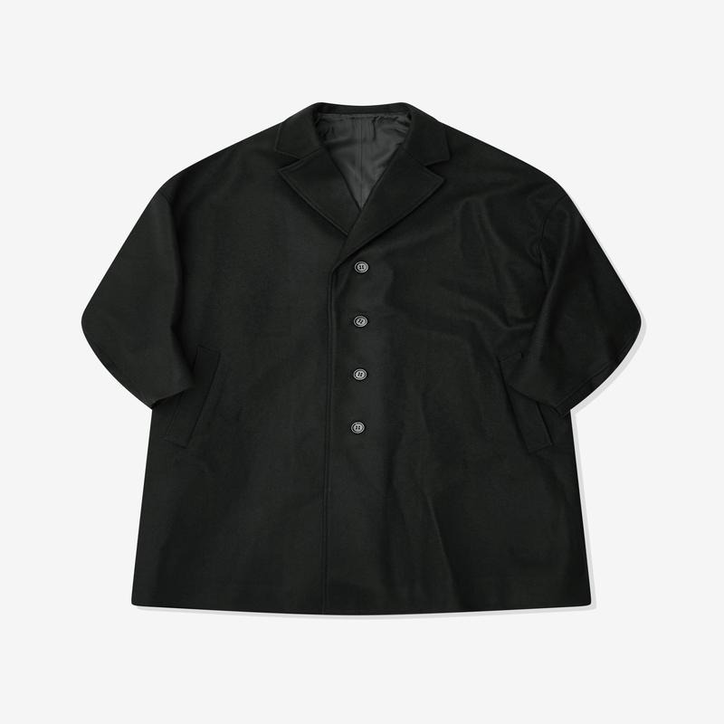 Christopher Nemeth - Mens Drop Shoulder Coat - (Black)