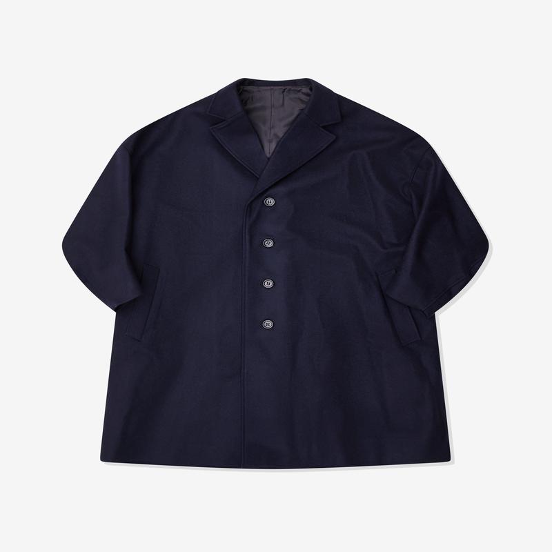 Christopher Nemeth - Mens Drop Shoulder Coat - (Navy)