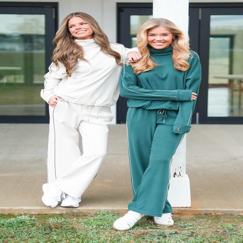 Varley Brushed Rib Wide Leg Pant