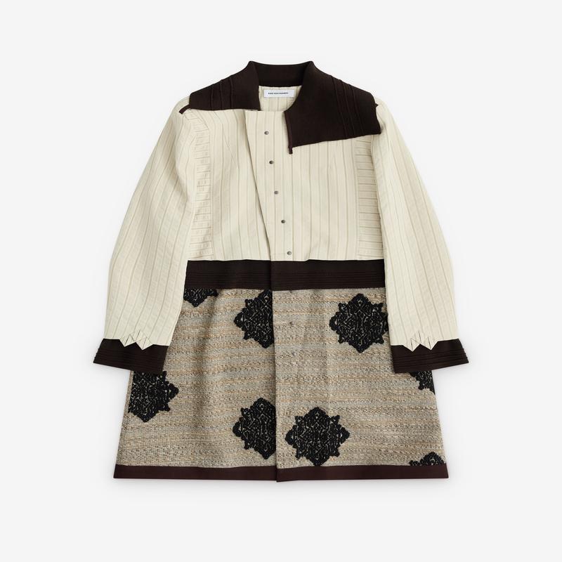 Kiko Kostadinov - Mens Estike Long Coat - (Ivory)