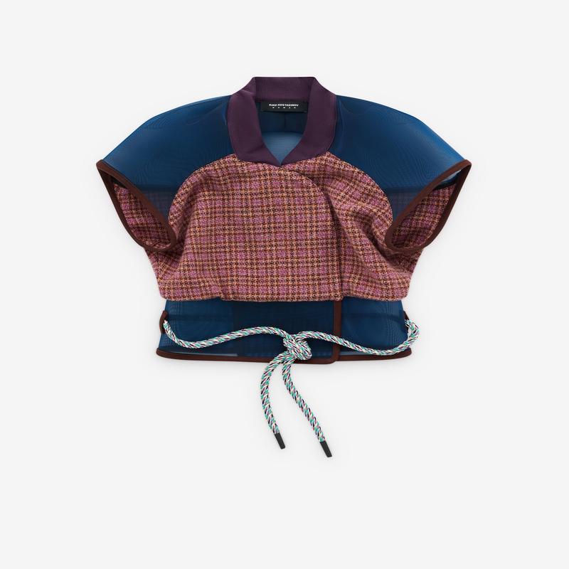 Kiko Kostadinov - Womens Eartha Fitted Gilet - (Rosewood)