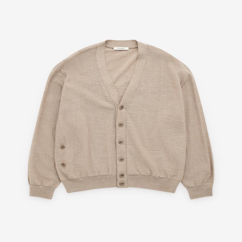 Lemaire - Womens Relaxed Twisted Cardigan - (Light Taupe)