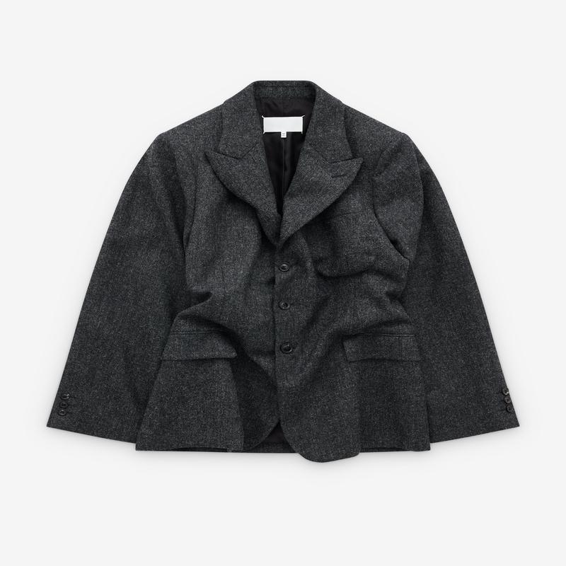 Maison Margiela - Womens Wool Jacket - (Dark Grey)