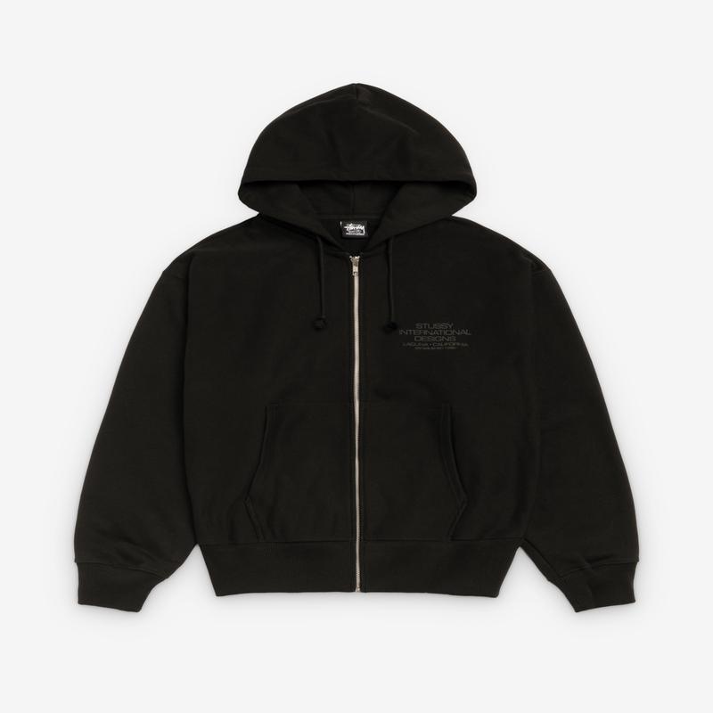 Stssy - Men's International Designs Zip Hood - (Black)