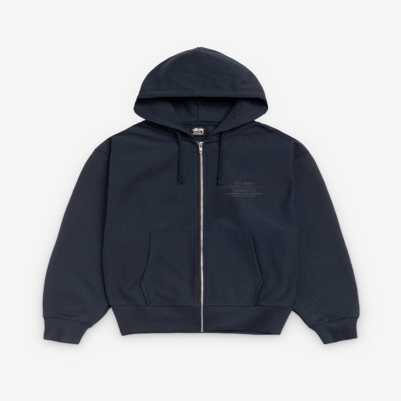Stssy - Men's International Designs Zip Hood - (Navy)