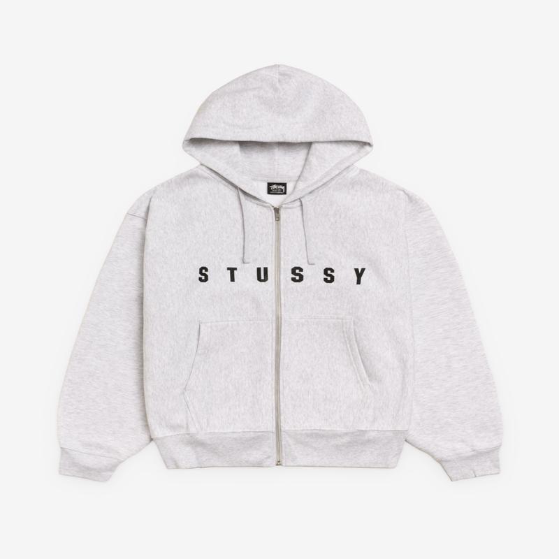Stssy - Men's Lens Zip Hood - (Ash Heather)