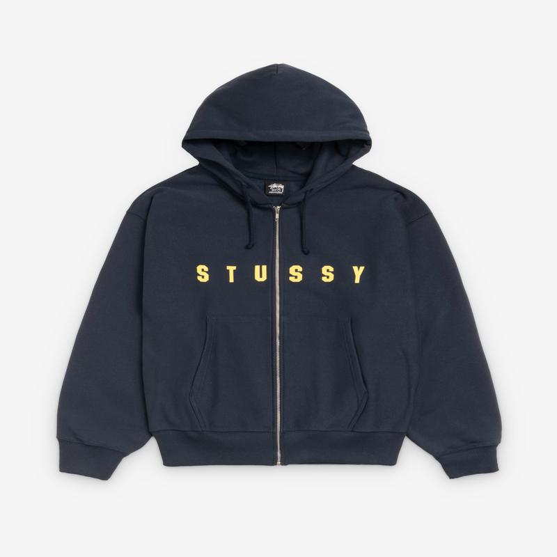 Stssy - Men's Lens Zip Hood - (Navy)
