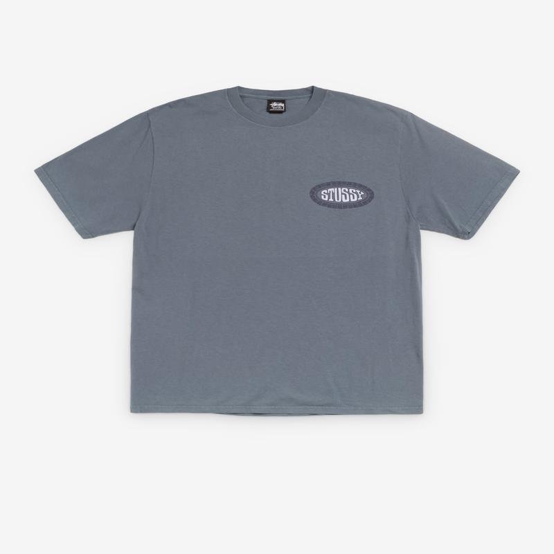 Stssy - Men's Tile Oval Pigment Dyed T-Shirt - (Navy)