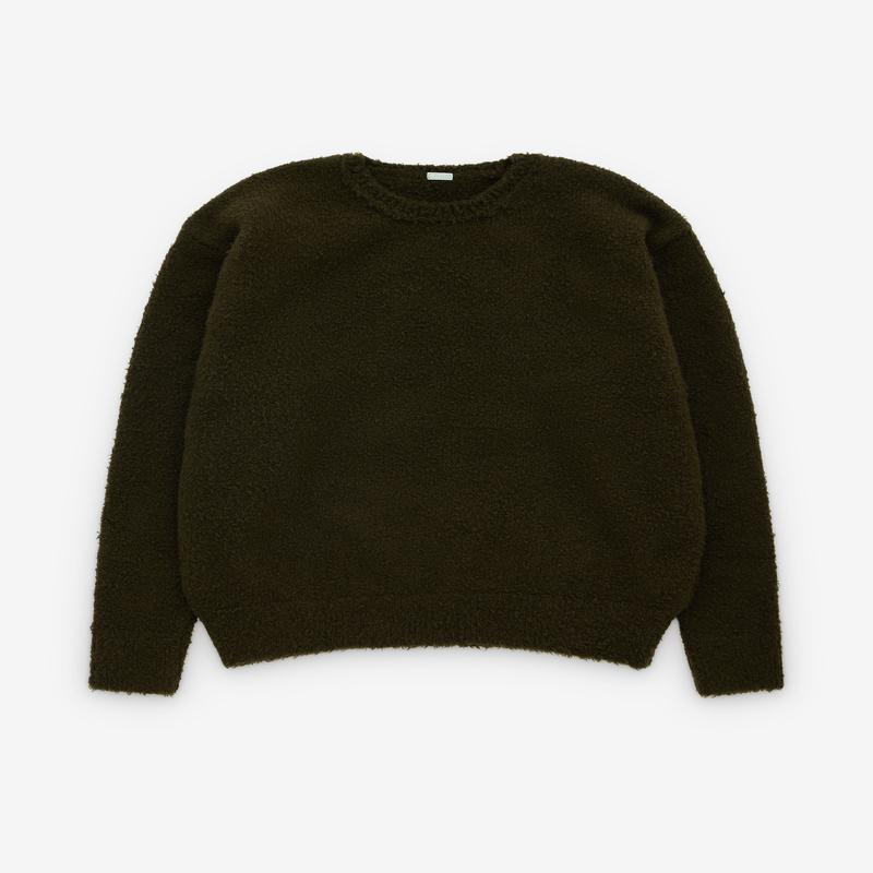 A.Presse - Men's Cashmere Mole Yarn Pullover Sweater - (Khaki)