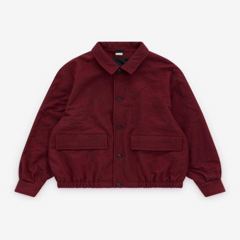 A.Presse - Men's Lightweight Cashmere Blouson - (Burgundy)