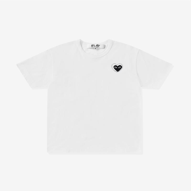 Play - Metalstone Heart T-Shirt - (White/Black)