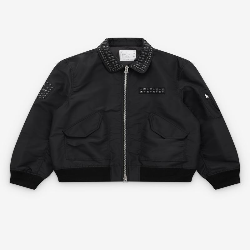 Sacai - Studded Nylon Twill Blouson - (Black)