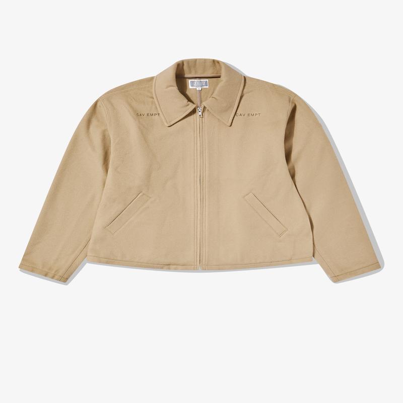 Cav Empt - Mens Wool Short Zip Jacket - (Brown)