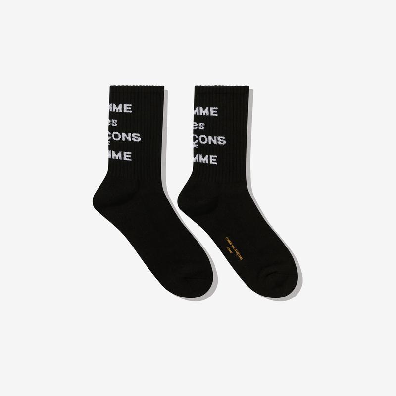 Comme des Garons Homme - Logo Socks - (Black)
