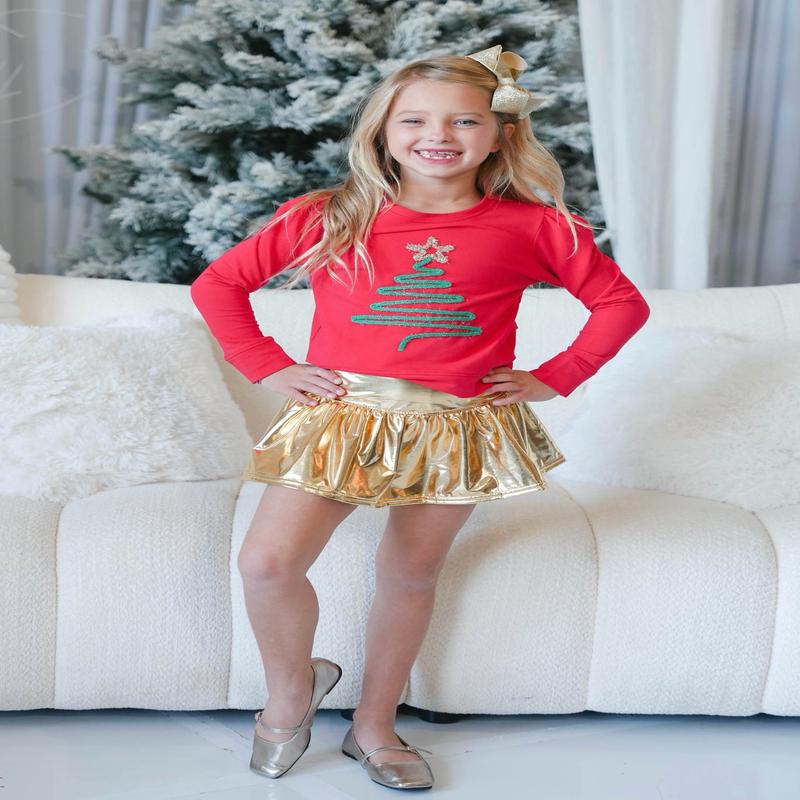 Girls' Azarhia Christmas Tree Tinsel