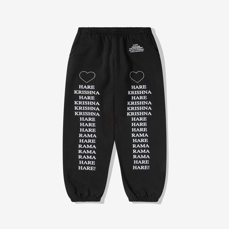 Online Ceramics - Mens Alice Coltrane Hare Krishna Sweatpants - (Black)