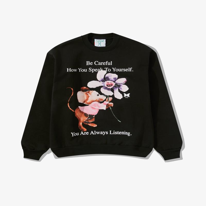Online Ceramics - Mens You Are Always Listening Sweat - (Off Black)