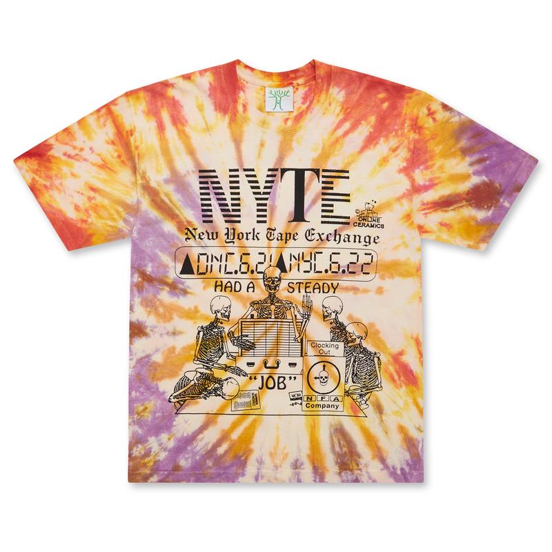 Online Ceramics - New York Tape Exchange Tee - (Tie-Dye)