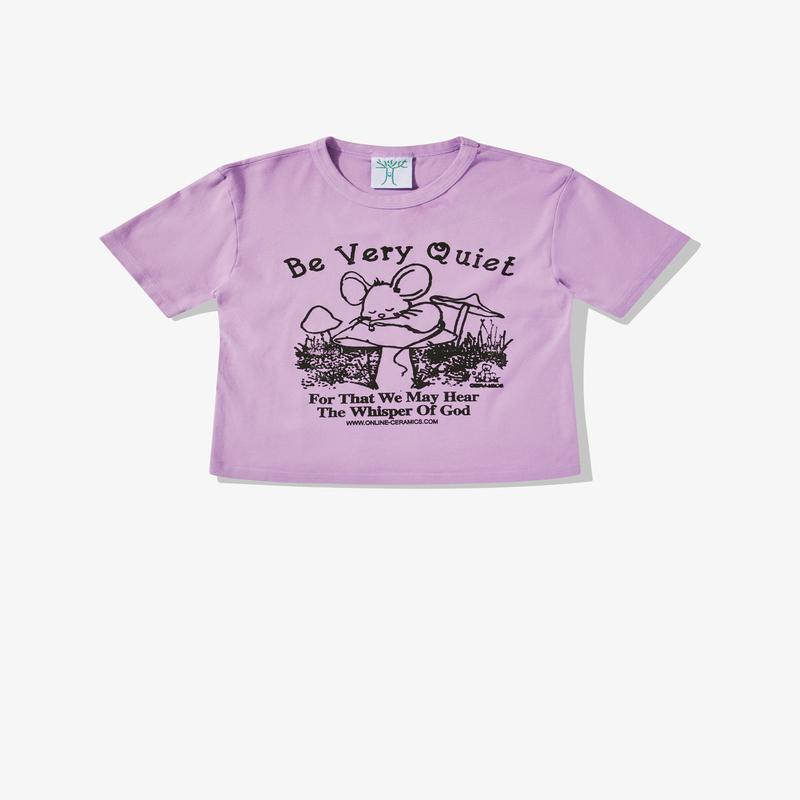 Online Ceramics - Womens Be Very Quiet Baby Tee - (Quail)
