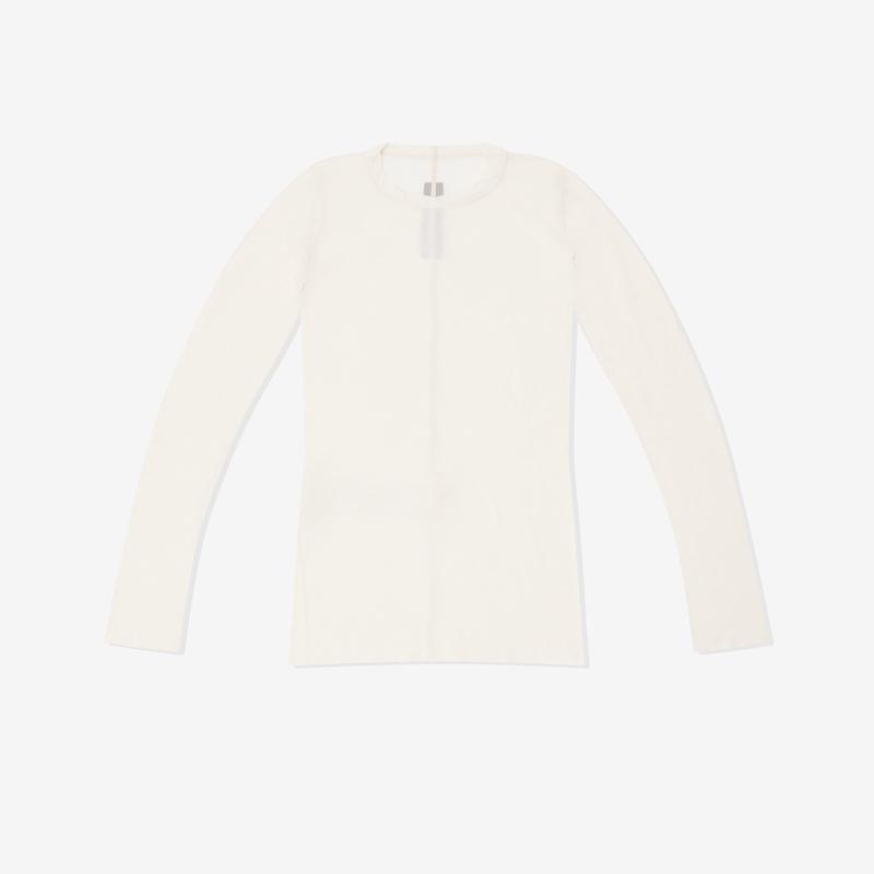 Rick Owens - Womens Hollywood Rib Long Sleeve T-Shirt - (Natural)