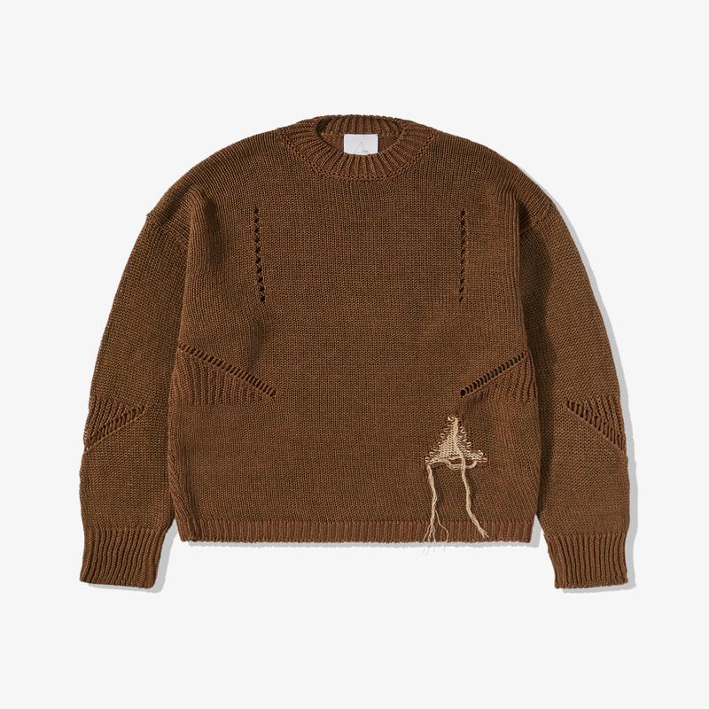 Roa - Men's Hemp Crewneck - (Brown)