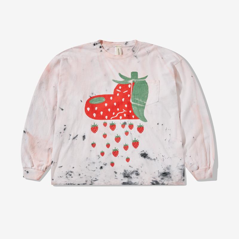 Westfall - Mens Snoppy Berry Long Sleeve T-Shirt - (Dirty Pink)