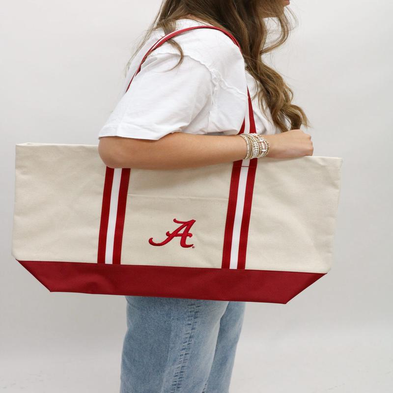 Canvas Collegiate Boat Tote