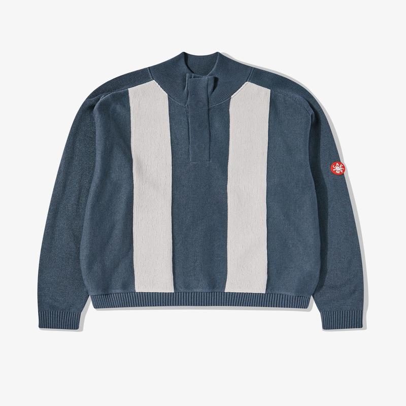 Cav Empt - Men's Half Button Up Knit - (Grey)