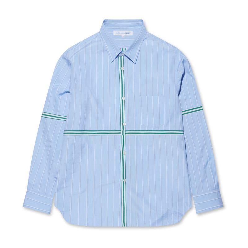 CDG Shirt - Men's Yarn Dyed Stripe Shirt - (Stripe)