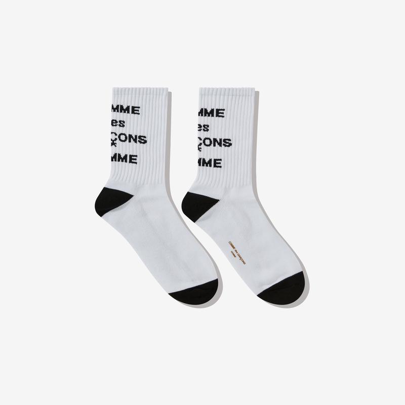 Comme des Garons Homme - Logo Socks - (White)