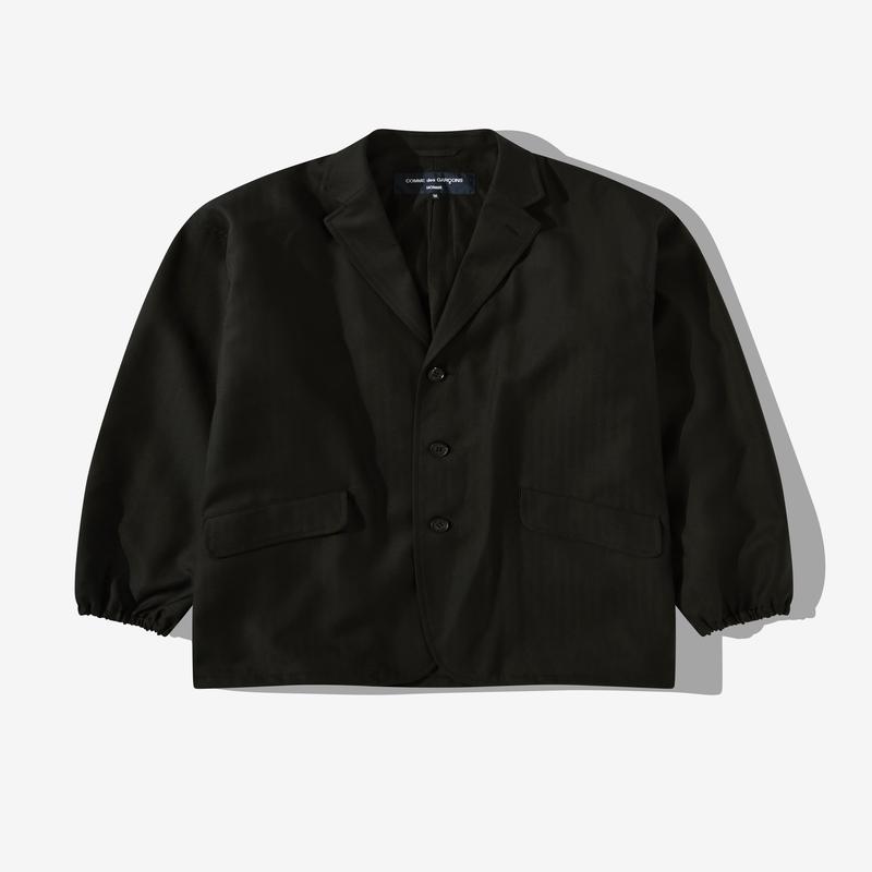 Comme des Garons Homme - Men's Wool Herringbone Jacket - (Black)